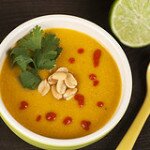 Sweet Potato and Peanut Soup (Vegan)