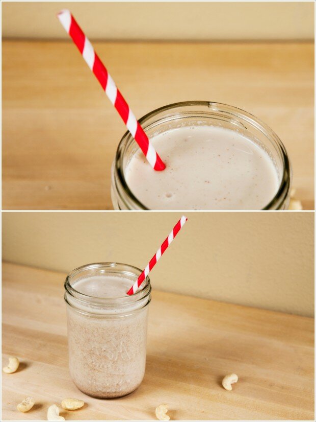 Cinnamon-Vanilla Cashew Milk