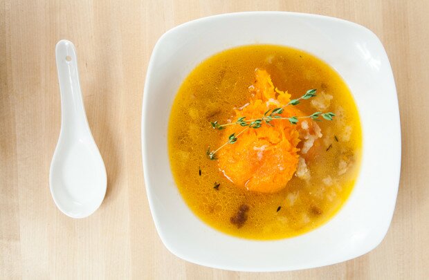 Roast Pumpkin Soup with Gruyère | www.spachethespatula.com #recipe