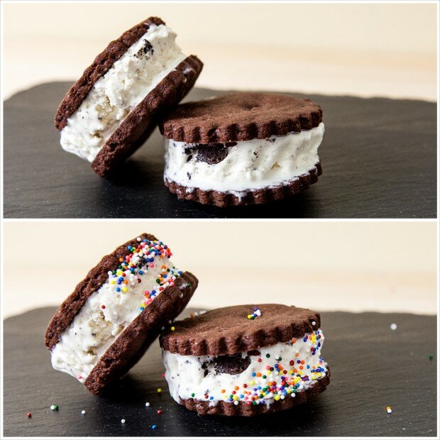 Oreo Ice Cream Sandwiches | www.spachethespatula.com #recipe