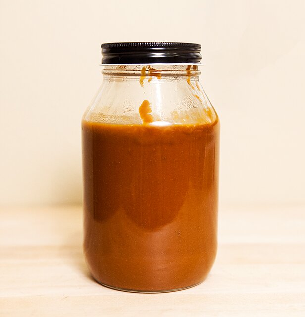 Spicy-Sweet BBQ Sauce | www.spachethespatula.com #recipe