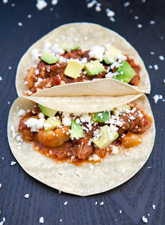 Pork Tinga Tacos | www.spachethespatula.com #recipe