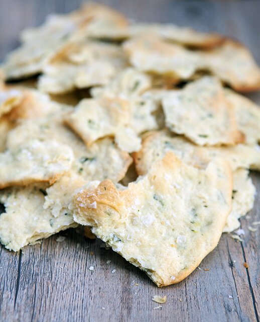 Rosemary & Sea Salt Flatbread Crackers