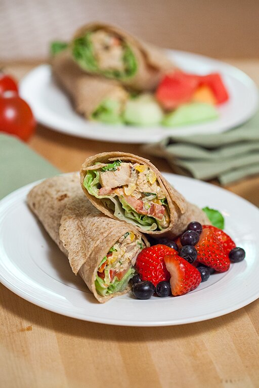 Blackened Chicken Salad Wraps | www.spachethespatula.com #recipe