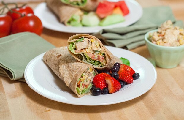 Blackened Chicken Salad Wraps | www.spachethespatula.com #recipe