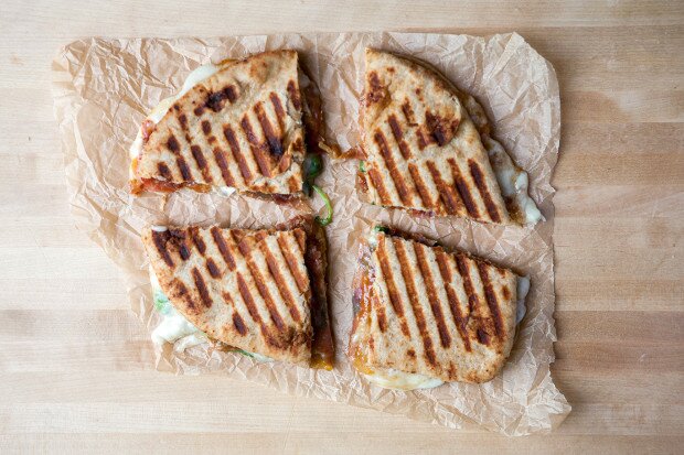 Brie and Prosciutto Panini with Mango Chutney | www.spachethespatula.com #recipe