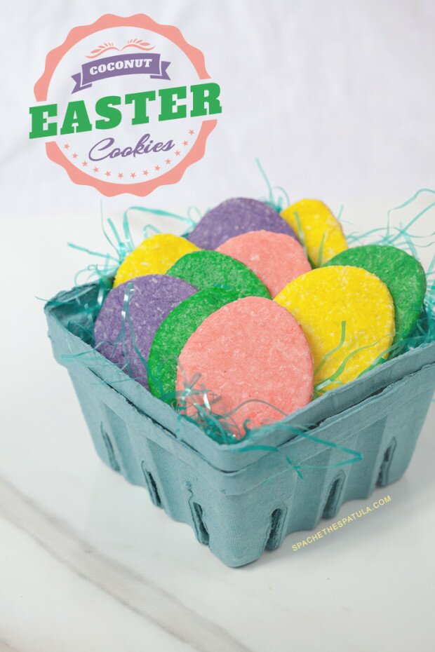 Coconut Easter Cookies | www.spachethespatula.com #recipe