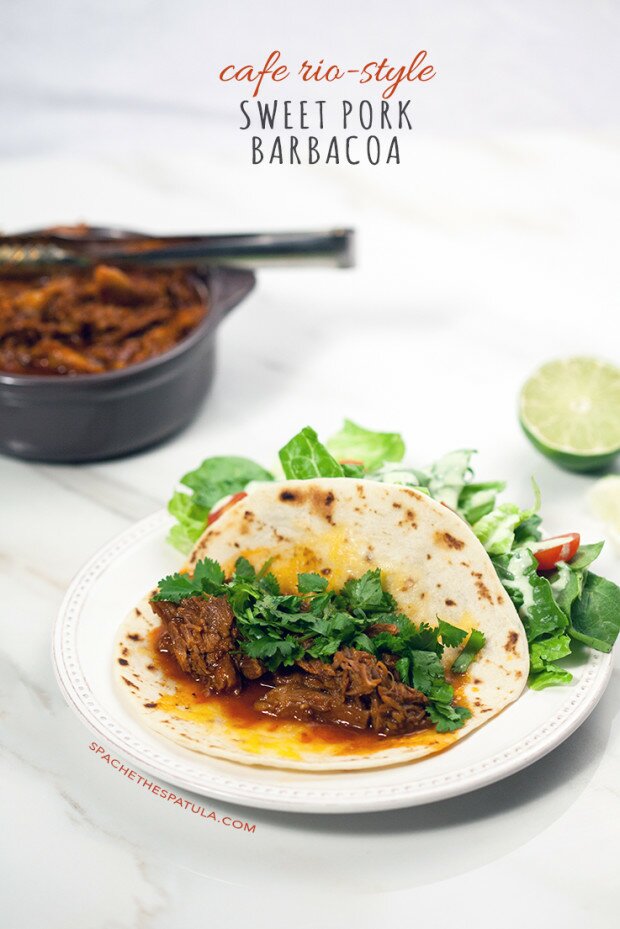 Cafe Rio-Style Sweet Pork Barbacoa | www.spachethespatula.com #recipe