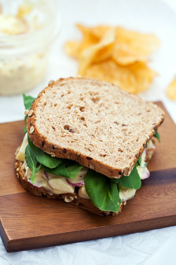 Radish & Basil Egg Salad | www.spachethespatula.com #recipe
