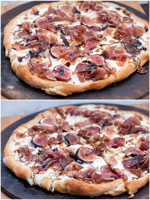 Fig and Prosciutto Pizza with Balsamic Drizzle | www.spachethespatula.com #recipe