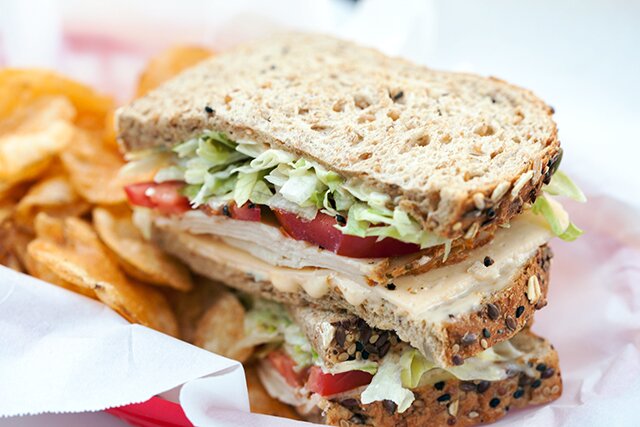 Chicken and Havarti Deli Sandwich with Sage-Peach Mayo | www.spachethespatula.com #recipe