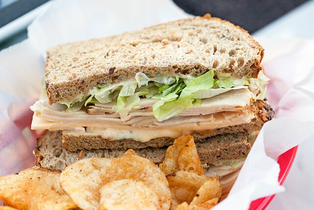 Chicken and Havarti Deli Sandwich with Sage-Peach Mayo | www.spachethespatula.com #recipe