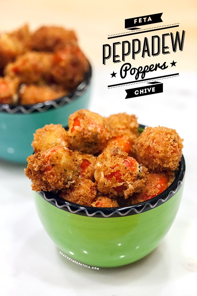 Feta and Chive Peppadew Poppers | www.spachethespatula.com #recipe