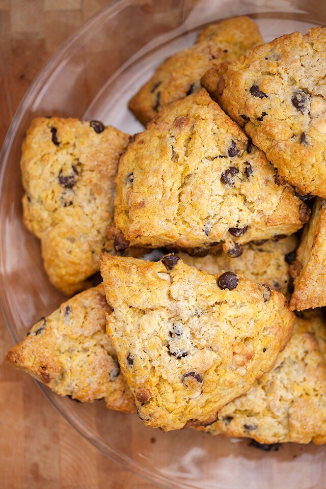 Double Chocolate Pumpkin Scones | www.spachethespatula.com #recipe