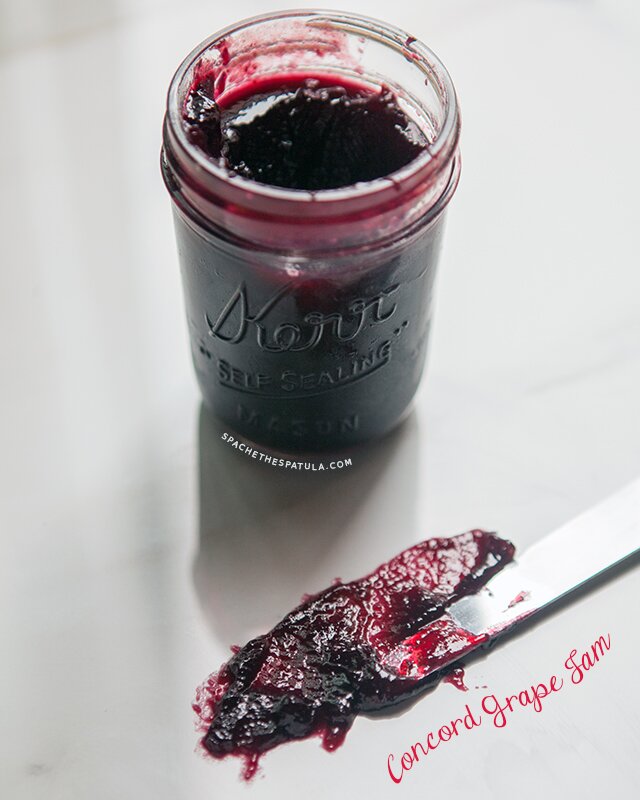 Concord Grape Jam | www.spachethespatula.com #recipe
