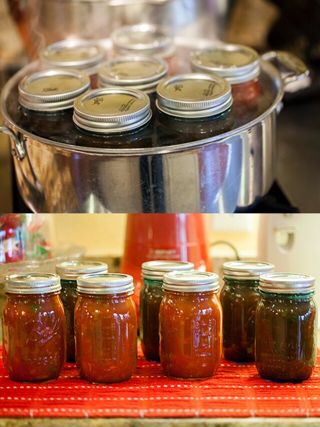 This is the best homemade salsa I've had, and it's super easy, and perfect for canning! | www.spachethespatula.com #recipe