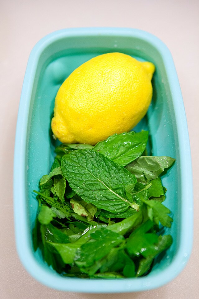 Dress up your favorite savory recipes with this fresh and vibrant compound butter using lemon and a variety of herbs! | www.spachethespatula.com #recipe